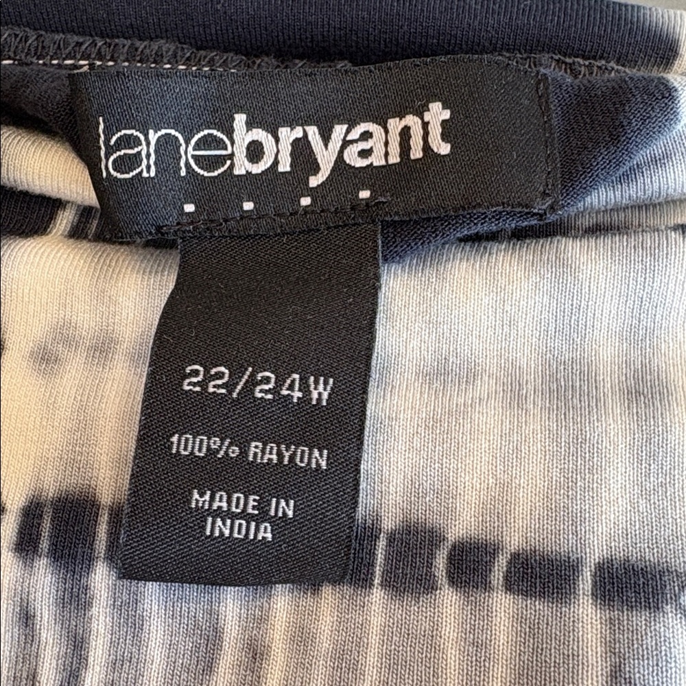 Lane Bryant Black and White Tie-Dye Women's Skirt Size 22 - Picture 5 of 6